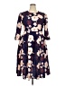 Unbranded 100% Polyester Floral Blue Casual Dress Size XXL - photo 1