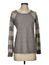 Staccato Plaid Gray Pullover Sweater Size S - photo 1