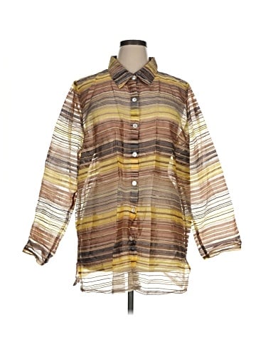 The Limited 3/4 Sleeve Button-Down Shirt (view 1)