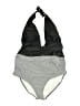 Unbranded Chevron-herringbone Gray Black One Piece Swimsuit Size XXL - photo 1