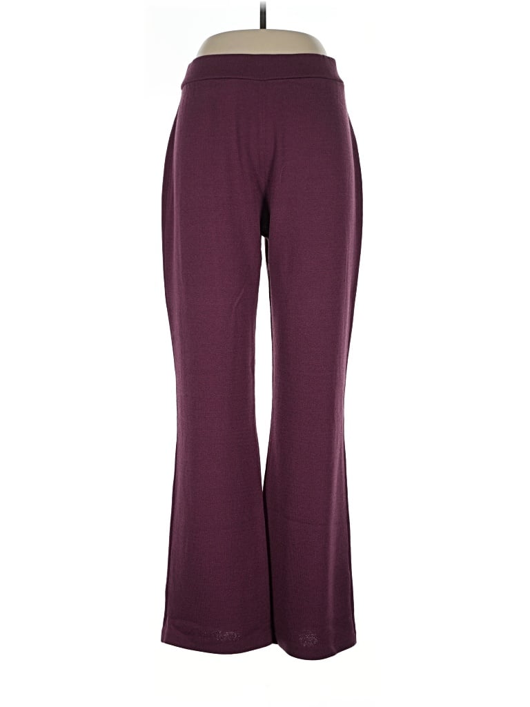 Pre-owned St John Active Pants In Burgundy
