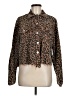Bibi 100% Cotton Animal Print Brown Jacket Size M - photo 1