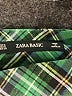 Zara Basic Plaid Green Casual Skirt Size S - photo 4
