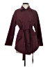 Forever 21 100% Polyester Burgundy Trenchcoat Size 2 - photo 1
