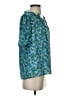 J.Crew 100% Polyester Blue Short Sleeve Blouse Size XS - photo 4