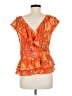 Rose + Olive 100% Rayon Orange Sleeveless Blouse Size M - photo 2