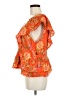 Rose + Olive 100% Rayon Orange Sleeveless Blouse Size M - photo 5