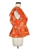 Rose + Olive 100% Rayon Orange Sleeveless Blouse Size M - photo 4