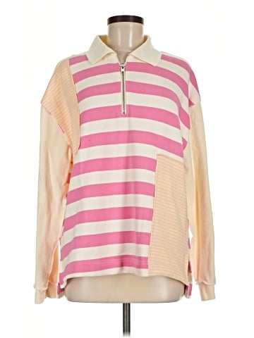 Hem & Thread Pullover Sweater (view 1)