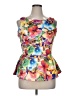 Dots Yellow Sleeveless Blouse Size XL - photo 1