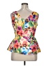 Dots Yellow Sleeveless Blouse Size XL - photo 2