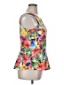Dots Yellow Sleeveless Blouse Size XL - photo 4