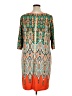 Eliza J Print Orange Cocktail Dress Size 16 - photo 2