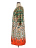 Eliza J Print Orange Cocktail Dress Size 16 - photo 5