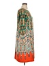 Eliza J Print Orange Cocktail Dress Size 16 - photo 4