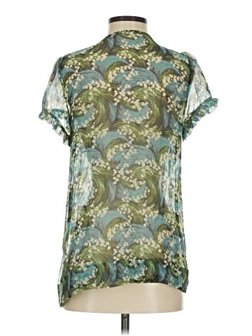 Gibson Short Sleeve Silk Top (view 2)