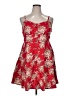 Dots 100% Cotton Red Cocktail Dress Size XL - photo 1