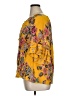 BILA 100% Rayon Yellow 3/4 Sleeve Blouse Size XL - photo 5