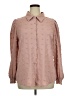Unbranded Polka Dots Pink Tan Long Sleeve Blouse Size XL - photo 1