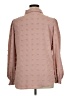 Unbranded Polka Dots Pink Tan Long Sleeve Blouse Size XL - photo 2