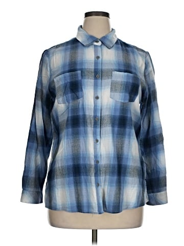 Sonoma Goods for Life 3/4 Sleeve Button-Down Shirt (view 1)