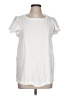 Isabel 100% Cotton Ivory Short Sleeve Top Size L - photo 1