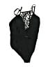 Venus Solid Black One Piece Swimsuit Size 14 - photo 1