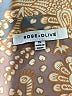 Rose + Olive 100% Polyester Paisley Tan Long Sleeve Blouse Size XL - photo 7