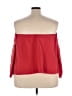Boulee 100% Silk Red 3/4 Sleeve Silk Top Size 4 - photo 2