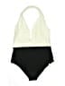 Summersalt Color Block Ivory One Piece Swimsuit Size 14 - photo 1