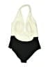 Summersalt Color Block Ivory One Piece Swimsuit Size 14 - photo 2