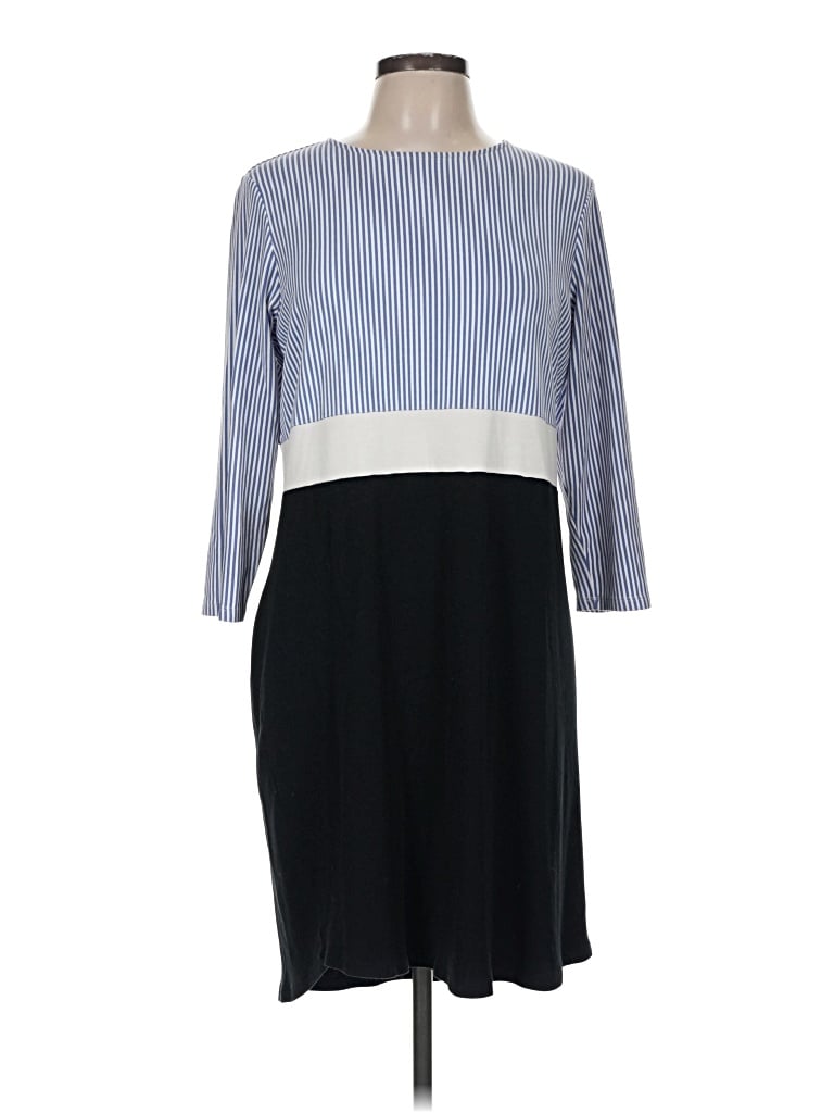 Pre-owned Jjill Casual Dress In Blue