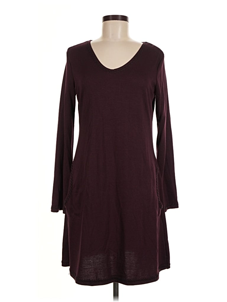 Pre-owned Max Studio Casual Dress In Burgundy
