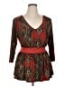IGIGI Red 3/4 Sleeve Blouse Size 14 - photo 1
