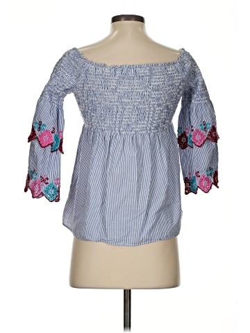 Ann Taylor LOFT 3/4 Sleeve Blouse (view 2)