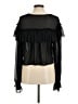 Tularosa 100% Polyester Black Long Sleeve Blouse Size M - photo 2
