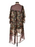 Xhilaration 100% Polyester Burgundy Purple Kimono Size XS - photo 2