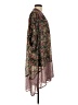 Xhilaration 100% Polyester Burgundy Purple Kimono Size XS - photo 4