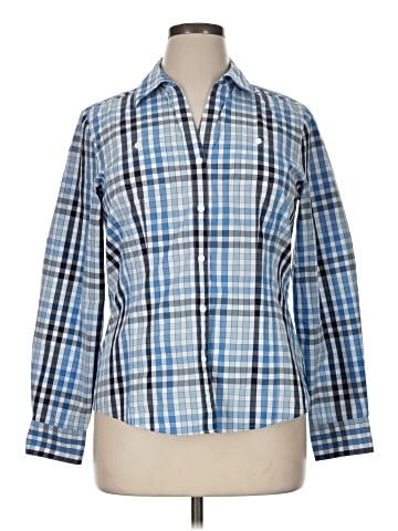 Foxcroft Long Sleeve Button-Down Shirt (view 1)