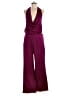 Express 100% Polyester Solid Burgundy Jumpsuit Size M - photo 1