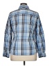 Foxcroft Plaid Blue Long Sleeve Button-Down Shirt Size 14 - photo 2