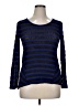 AB Studio Blue Long Sleeve Top Size XL - photo 1