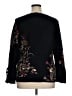 Chico's 100% Cotton Floral Black Pullover Sweater Size XL (3) - photo 2