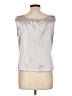 Sag Harbor 100% Polyester Silver Sleeveless Blouse Size 12 - photo 2
