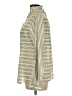 Iris & Ink Stripes Green Long Sleeve Blouse Size 12 - photo 5