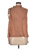 BCBGMAXAZRIA 100% Cupro Brown Sleeveless Blouse Size L - photo 1