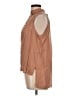BCBGMAXAZRIA 100% Cupro Brown Sleeveless Blouse Size L - photo 5