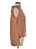 BCBGMAXAZRIA 100% Cupro Brown Sleeveless Blouse Size L - photo 4