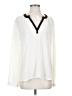Monteau 100% Polyester Ivory Long Sleeve Blouse Size S - photo 1
