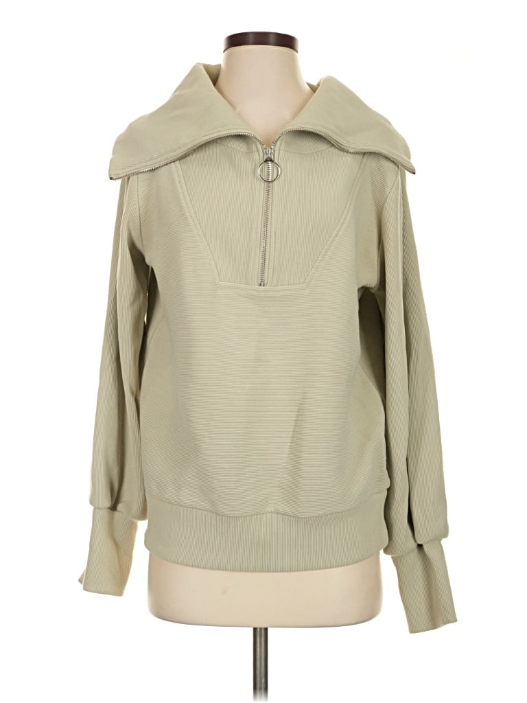 Pre-owned Varley Sweatshirt In Tan